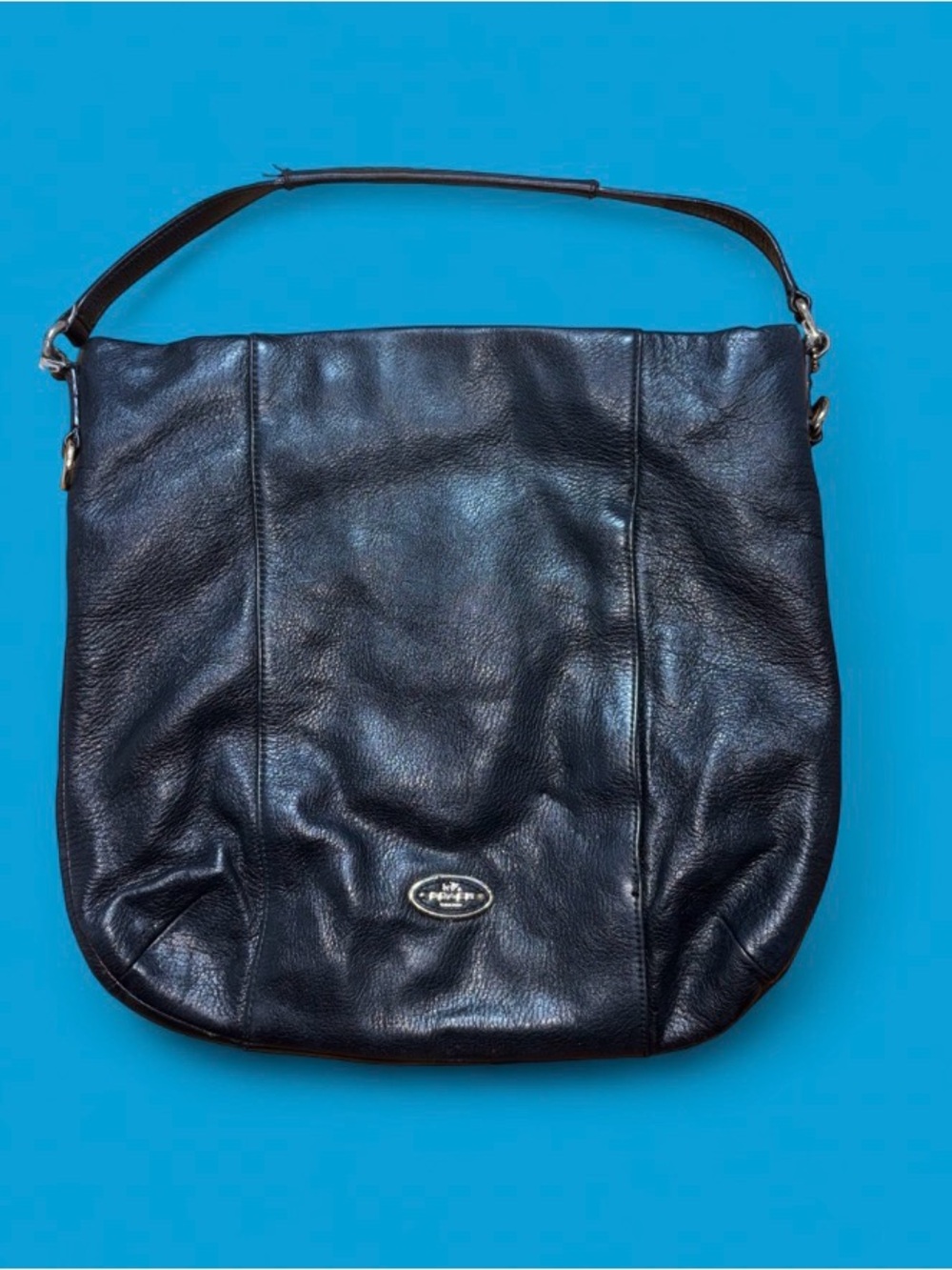 Coach Madison Isabella Handbag F34511 Ladies Pebbled Black Hobo W/ Hangtag